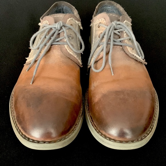 BED|STU ROAN Mixed Material Leather Oxfords - Picture 4 of 9